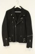 画像1: NO ID. BLACK / PストレッチライトニングWライダースジャケット 3 ブラック O-26-08-08-033-NO-ja-YM-OS (1)