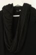 画像2: MIDAS / ジャガードドレープカットポンチョ F ブラック O-26-08-08-039-MI-to-YM-OS (2)