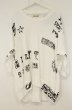 画像1: SHARE SPIRIT / LETTER 変形Tシャツ 36 ホワイト O-26-08-08-011-SH-to-YM-OS (1)