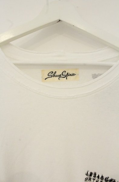 画像2: SHARE SPIRIT / LETTER 変形Tシャツ 36 ホワイト O-26-08-08-011-SH-to-YM-OS (2)