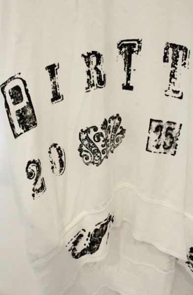 画像3: SHARE SPIRIT / LETTER 変形Tシャツ 36 ホワイト O-26-08-08-011-SH-to-YM-OS (3)