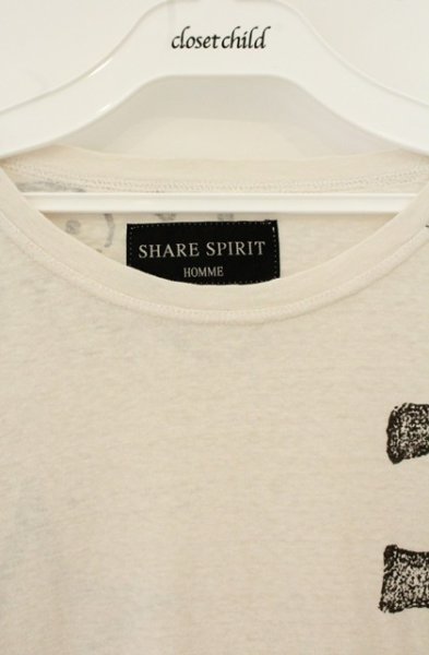 画像2: SHARE SPIRIT / プリントカットソー L ベージュ O-26-08-08-013-SH-to-YM-OS (2)