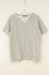 画像1: GOSTAR DE FUGA / パイルVネックTシャツ 44 グレー O-26-08-08-020-GO-ts-YM-OS (1)