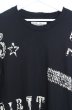 画像2: SHARE SPIRIT / LETTER 変形Tシャツ  ブラック O-26-08-13-004-SH-to-YM-OS (2)