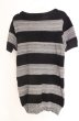 画像3: FUGA / Analysis ボーダー柄サマーニットTシャツ 44 ブラックＸグレー O-26-08-13-005-FU-ts-YM-OS (3)