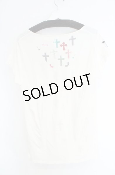画像3: gunda / CROSS Tシャツ  アイボリー O-26-08-13-013-gu-ts-YM-OS (3)