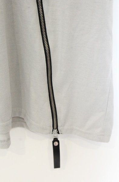 画像2: NO ID. BLACK / フロントZIP　BIGシャツ ONE グレー O-26-08-17-010-NO-ts-YM-OS (2)