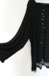 画像2: NO ID. BLACK / ドロップクロスプリント8分袖BIGプルオーバーカットソー ONE ブラック O-26-08-17-021-NO-to-YM-OS (2)