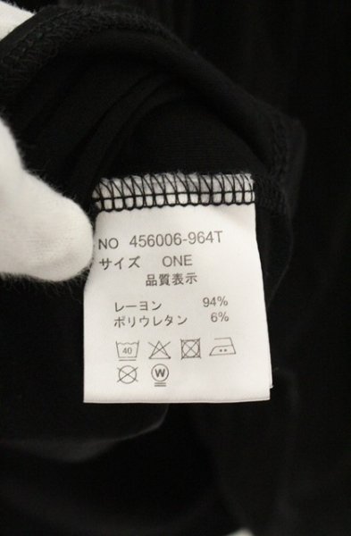 画像4: NO ID. BLACK / ドロップクロスプリント8分袖BIGプルオーバーカットソー ONE ブラック O-26-08-17-021-NO-to-YM-OS (4)