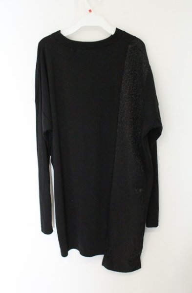画像3: NO ID. BLACK / ポインテッドJQ-BIGプルオーバーカットソー ONE ブラック O-26-08-17-022-NO-to-YM-OS (3)