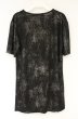 画像3: SEANA / グリッター総柄ドレープネックTシャツ L シルバーｘブラック O-26-09-02-025-SE-ts-YM-OS (3)