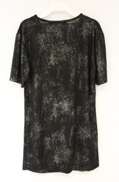 画像3: SEANA / グリッター総柄ドレープネックTシャツ L シルバーｘブラック O-26-09-02-025-SE-ts-YM-OS (3)