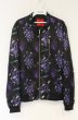 画像1: ALTER VENOMV / 総柄シングルライダースジャケット M ブラックｘパープル O-26-09-02-030-AL-ja-YM-OS (1)