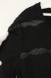画像2: SEANA / ペイントボーダーカットソー XL ブラック O-26-09-02-011-SE-to-YM-OS (2)