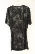 画像3: SEANA / グリッター総柄ドレープネックTシャツ L シルバーｘブラック O-26-09-02-019-SE-ts-YM-OS (3)