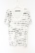 画像1: NO ID. / コットン天竺クラックボーダーTシャツ 1 ホワイト O-26-09-08-025-NO-ts-YM-OS (1)