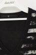 画像2: NO ID. / コットン天竺クラックボーダーTシャツ 1 ブラック O-26-09-08-026-NO-ts-YM-OS (2)