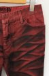 画像3: JOHNNY WOLF / FOREST GATE-KUMADORI シャドウストレッチスキニーデニムパンツ 1 レッド O-26-09-08-034-JO-pa-YM-OS (3)