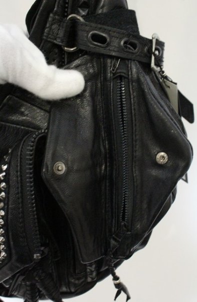 画像8: KMRii / KB-Shoulder/ Killer Druzy 02 ショルダーバッグ  ブラック O-26-09-08-035-KM-ba-YM-OS (8)
