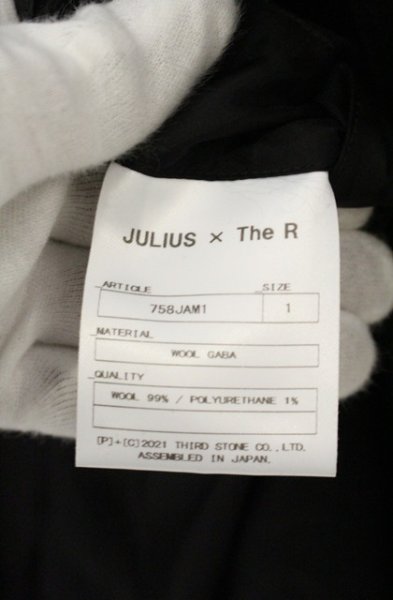 画像8: JULIUS / THE R別注 ウールギャバジャケット 1 ブラック O-26-09-08-003-JU-ja-YM-OS (8)