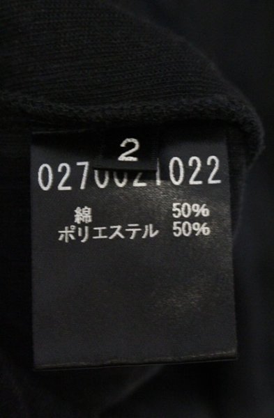 画像4: 5351pour les Hommes / ワッシャーVネックTシャツ 2 ブラック O-26-09-08-009-53-ts-YM-OS (4)