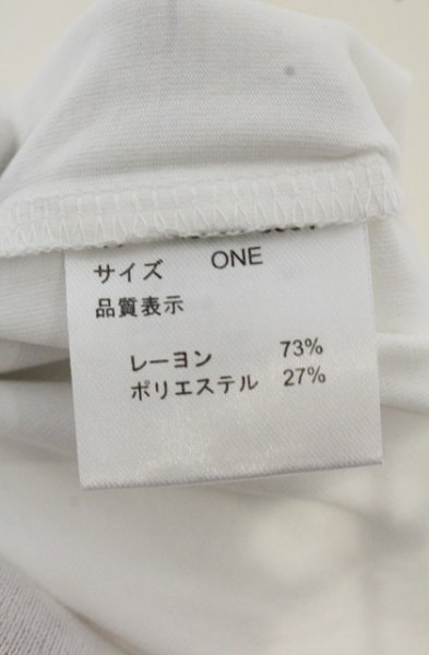 画像4: NO ID. BLACK / レイヤードオフタートルドルマンスリーブカットソー ONE ホワイト O-26-09-08-012-NO-to-YM-OS (4)