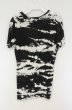 画像4: FUGA / Destructionムラ染めテレコTシャツ 44 ブラックｘホワイト O-26-09-08-015-FU-ts-YM-OS (4)