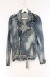 画像1: CIVARIZE / 汚し加工デニムライダースジャケット 44 インディゴ O-26-09-16-001-CI-ja-YM-OS (1)