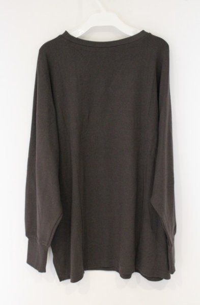 画像2: NIL DUE / NIL UN TOKYO / LONG SLEEVE EMBROIDERY TEE　カットソー F チャコール O-26-09-16-023-NI-to-YM-OS (2)
