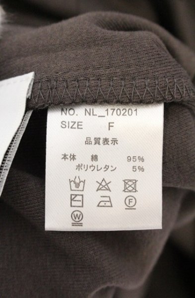 画像4: NIL DUE / NIL UN TOKYO / LONG SLEEVE EMBROIDERY TEE　カットソー F チャコール O-26-09-16-023-NI-to-YM-OS (4)