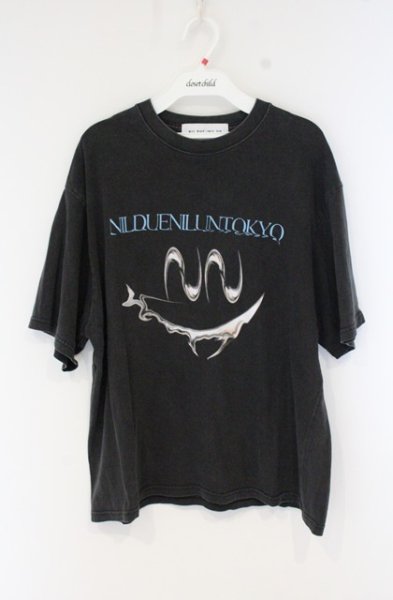 画像1: NIL DUE / NIL UN TOKYO / FADED ACID SMILE Tシャツ F グレー（ピグメント） O-26-09-16-024-NI-ts-YM-OS (1)