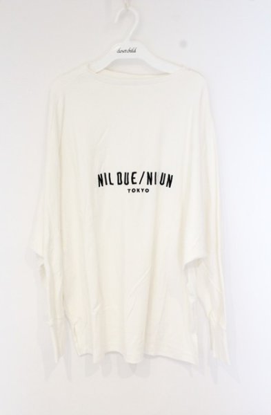 画像1: NIL DUE / NIL UN TOKYO / LONG SLEEVE EMBROIDERY TEE　カットソー F ホワイト O-26-09-16-028-NI-to-YM-OS (1)