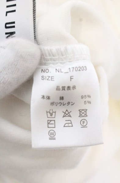 画像3: NIL DUE / NIL UN TOKYO / LONG SLEEVE EMBROIDERY TEE　カットソー F ホワイト O-26-09-16-028-NI-to-YM-OS (3)