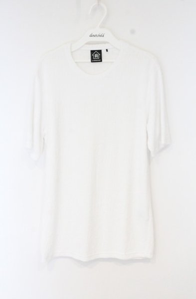 画像1: R by TORNADO MART / トルネードロゴパイル半袖Tシャツ 0 ホワイト O-26-09-16-031-Rｂ-ts-YM-OS (1)