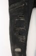 画像3: LGB / ST103-B2ND/M【メンズ28】　レザーリペアデニムパンツ 28 ブラック O-26-09-16-033-LG-pa-YM-OS (3)