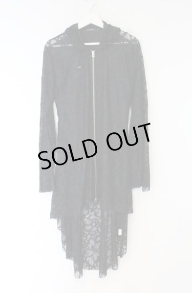 画像1: CIVARIZE / Collapse サイドレースアップ変形パーカー 46 ブラック O-26-09-16-016-CI-to-YM-OS (1)
