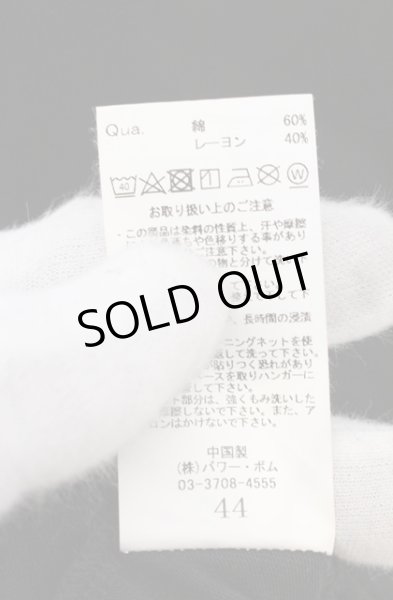 画像5: CIVARIZE / Disturbiaジップ付ドレープ総柄カットソー 44 ブラックｘホワイト O-26-09-16-017-CI-to-YM-OS (5)