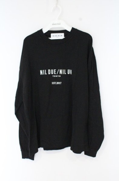 画像1: NIL DUE / NIL UN TOKYO / 8TH ANNIV LONG SLEEVE カットソー F ブラック O-26-09-16-020-NI-to-YM-OS (1)