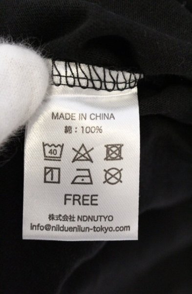 画像4: NIL DUE / NIL UN TOKYO / 8TH ANNIV LONG SLEEVE カットソー F ブラック O-26-09-16-020-NI-to-YM-OS (4)