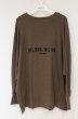 画像1: NIL DUE / NIL UN TOKYO / LONG SLEEVE EMBROIDERY TEE　カットソー F ブラウン O-26-09-16-022-NI-to-YM-OS (1)
