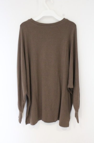 画像2: NIL DUE / NIL UN TOKYO / LONG SLEEVE EMBROIDERY TEE　カットソー F ブラウン O-26-09-16-022-NI-to-YM-OS (2)