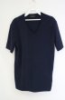 画像1: TORNADO MART / パッチワークエンボスVネックTシャツ  ネイビー O-26-09-21-013-TO-ts-YM-OS (1)