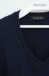 画像4: TORNADO MART / パッチワークエンボスVネックTシャツ  ネイビー O-26-09-21-013-TO-ts-YM-OS (4)