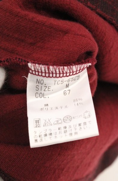 画像4: TORNADO MART / イレギュラーコードタブルフェイスカットソー M ボルドー O-26-09-21-014-TO-to-YM-OS (4)