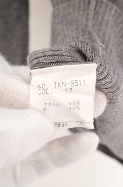 画像3: TORNADO MART / ストレッチリブニットタートルネックニット  グレー O-26-09-21-002-TO-to-YM-OS (3)