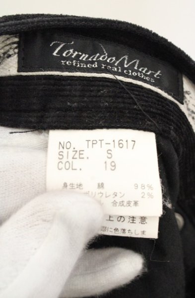 画像6: TORNADO MART / ストレッチコーデュロイパンツ S ブラック O-26-09-21-020-TO-pa-YM-OS (6)