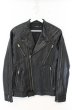 画像1: CIVARIZE / Crackレザーダブルライダースジャケット 44 ブラック O-26-10-14-003-CI-ja-YM-OS (1)