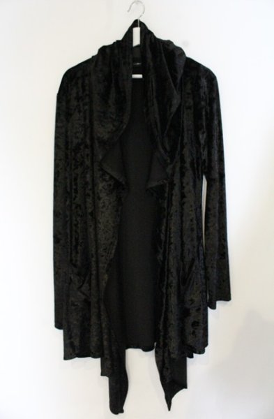 画像1: CIVARIZE / Affection ベロアガウン 44 ブラック O-26-10-14-021-CI-to-YM-OS (1)