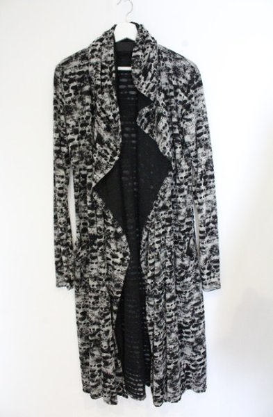 画像1: CIVARIZE / Bullet フード付きクラッシュ加工トッパーカーディガン 44 ブラック O-26-10-14-022-CI-to-YM-OS (1)