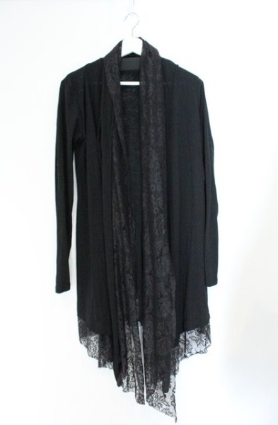 画像1: CIVARIZE / Erosionレース切り替えカーディガン 46 ブラック O-26-10-14-023-CI-to-YM-OS (1)
